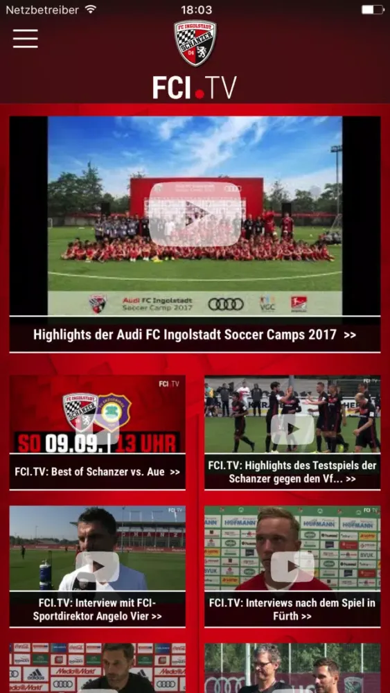 Captures d'écran de FC Ingolstadt 04