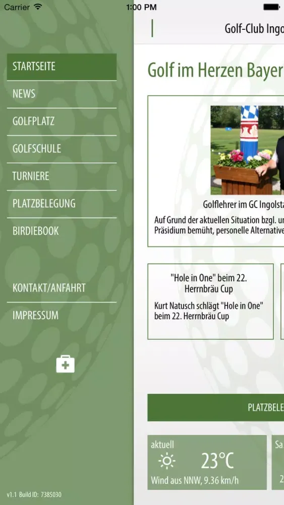 Zrzuty ekranu Golf-Club Ingolstadt e.V.