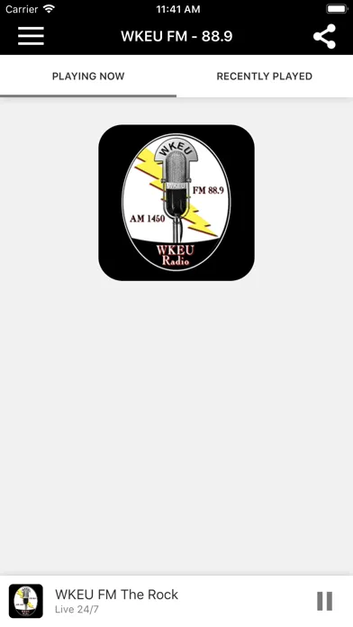 Ảnh chụp màn hình của WKEU FM - 88.9