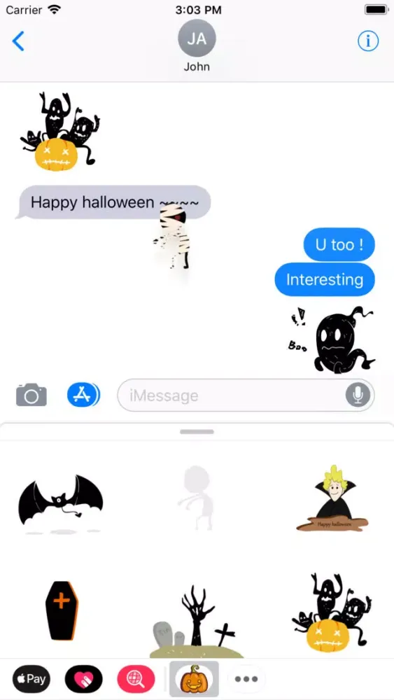 Halloween Stickers:Nightmare应用截图