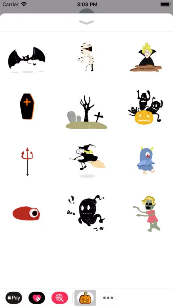 Halloween Stickers:Nightmare应用截图