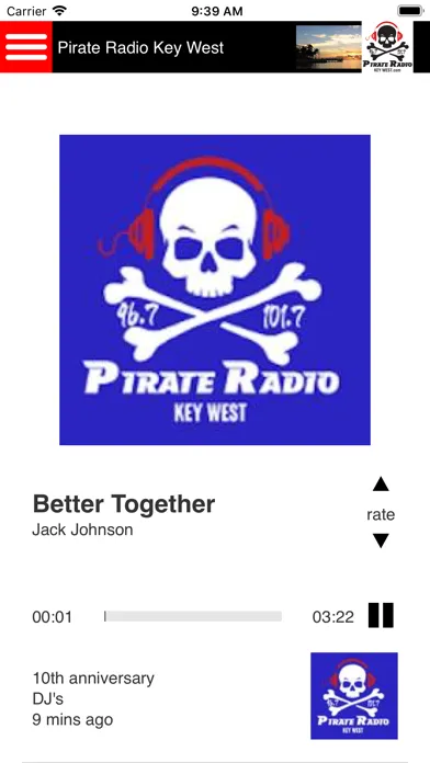 Pirate Radio Key West App Screenshots