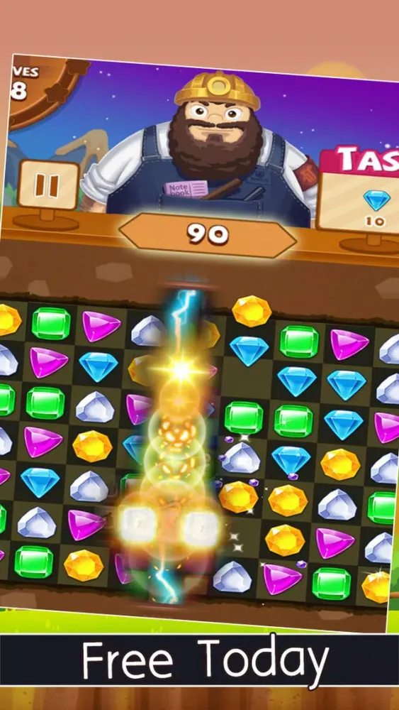 Jewel Smash Hunter Mania - Jewels match 3 Edition スクリーンショット