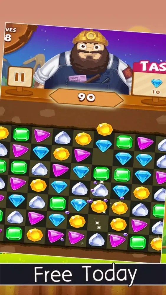 Jewel Smash Hunter Mania - Jewels match 3 Edition スクリーンショット