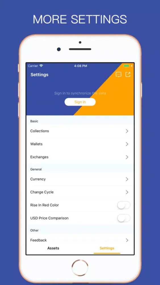 Screenshot di MyCoin-BTC ETH Accounting App