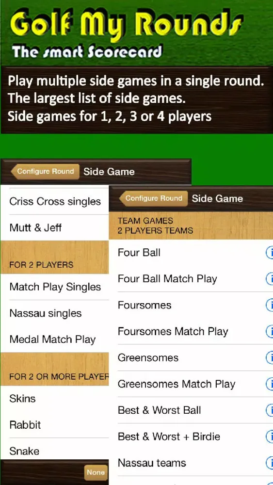Golf My Rounds LITE 스크린샷