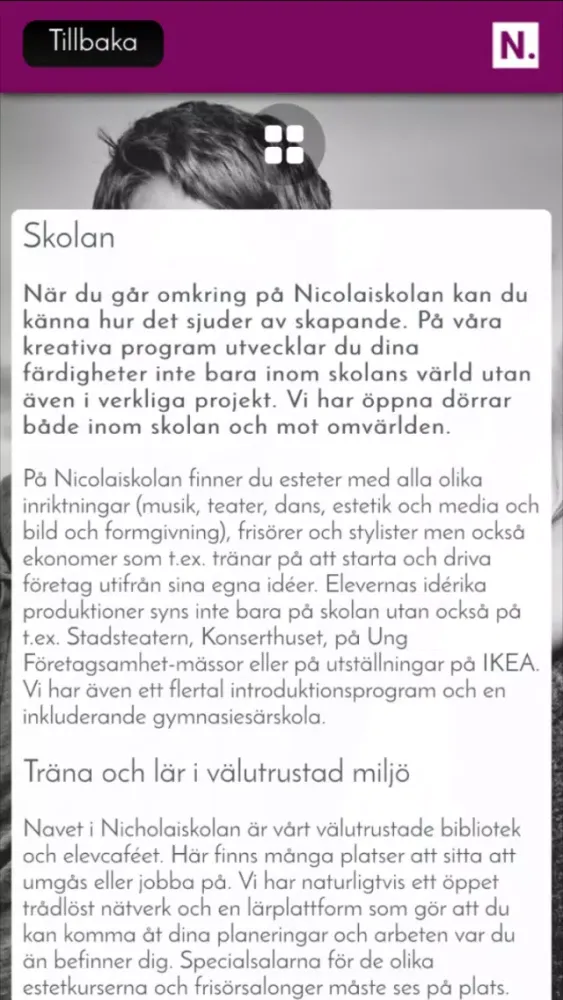 Tangkapan skrin Nicolaiskolan