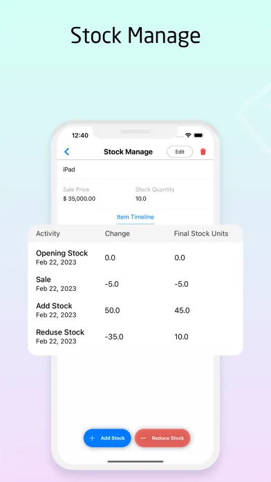 Captures d'écran de Quick Invoice Generator