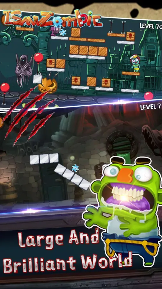 Tangkapan skrin Zombie Blast Wood Puzzle Games