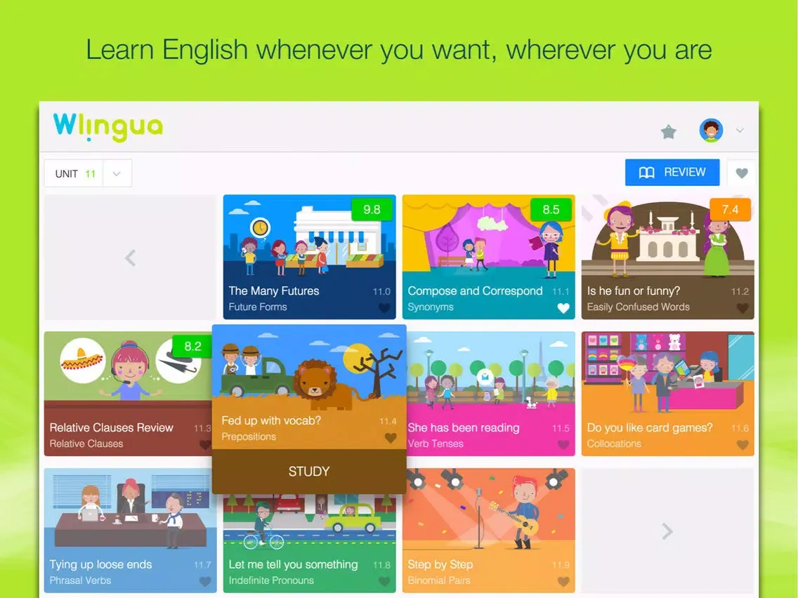 Capturas de pantalla de Advanced English Course iPad 