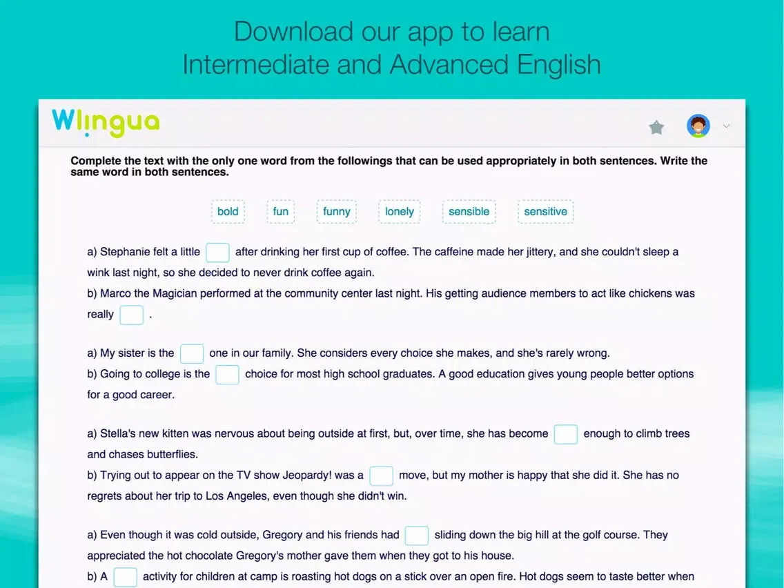 Capturas de pantalla de Advanced English Course iPad 