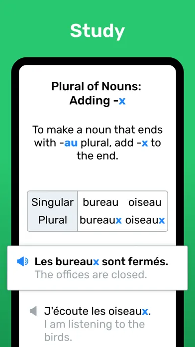 ภาพหน้าจอของ Wlingua - Learn French