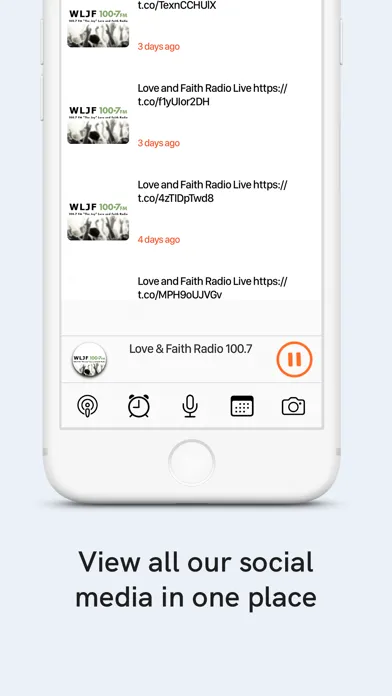 Capturas de tela do Love and Faith Radio 100.7