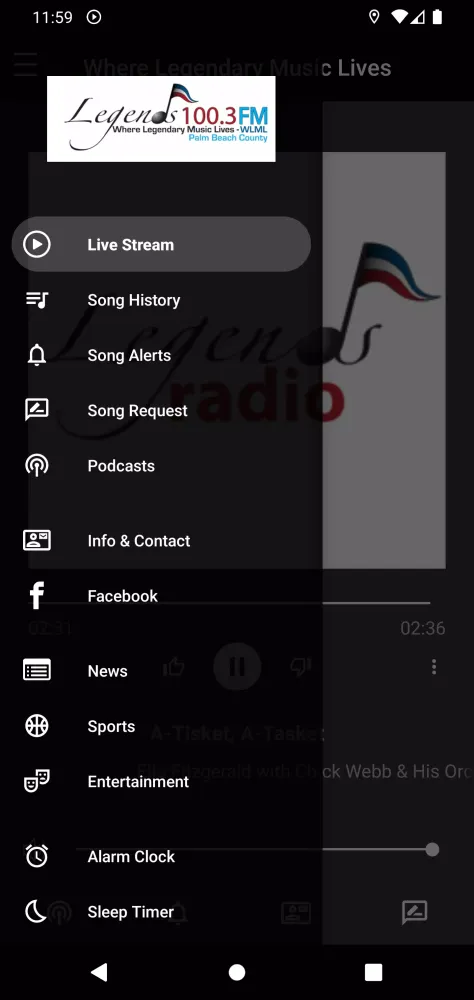Legends Radio 100.3 FM Screenshots