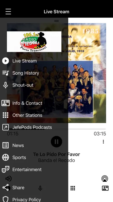Radio Fiesta WLMX 스크린샷
