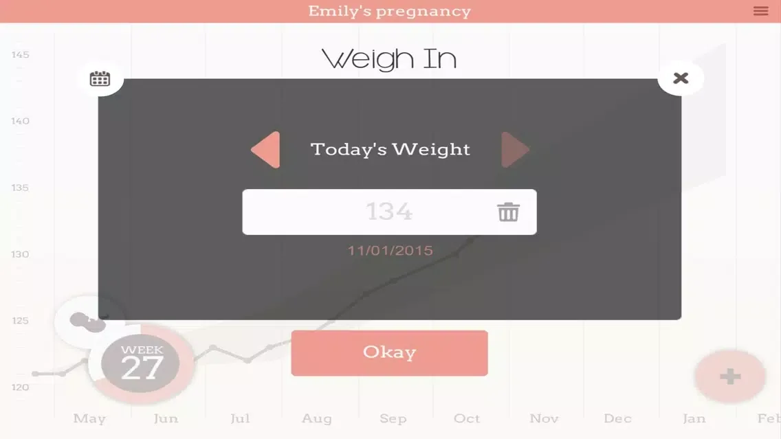 تصاویر Pregnancy Weight Tracker Pro