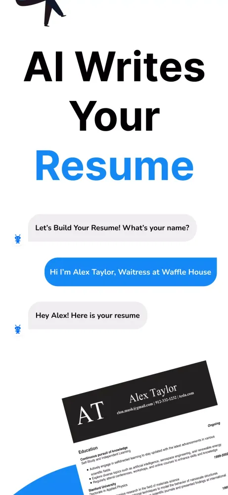 Zrzuty ekranu Resume Builder AI App CV Maker