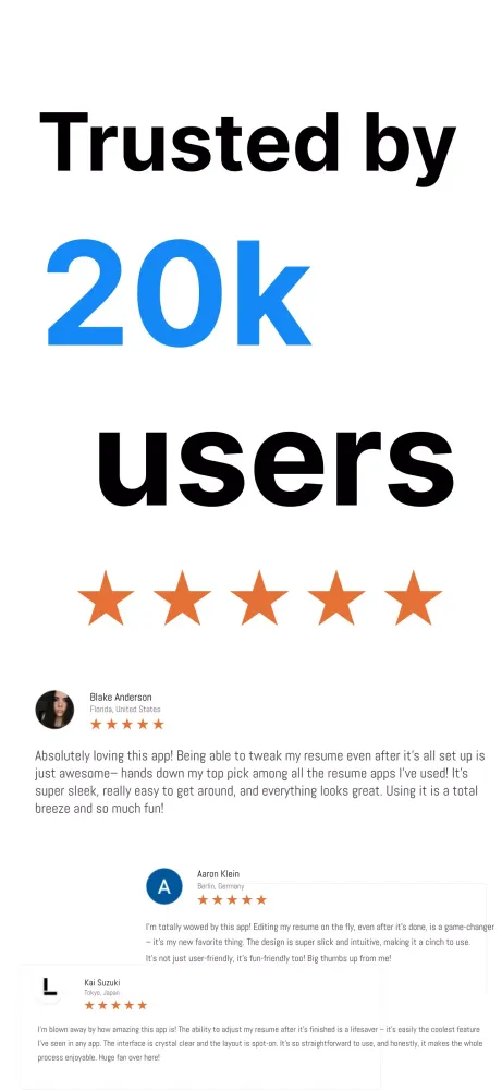 Zrzuty ekranu Resume Builder AI App CV Maker