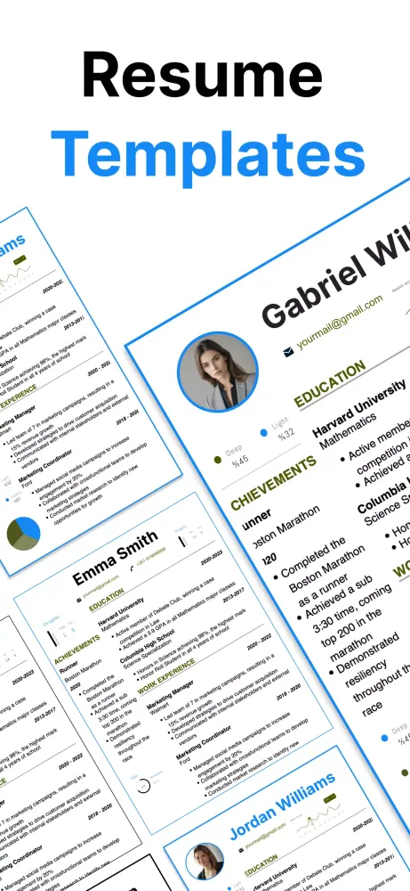 Zrzuty ekranu Resume Builder AI App CV Maker