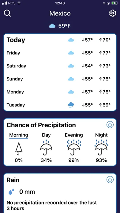 Capturas de pantalla de Weather Forecast by ClimaCam