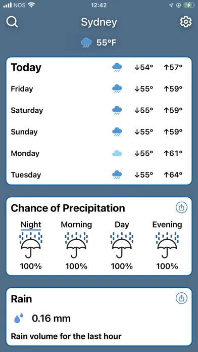 Capturas de pantalla de Weather Forecast by ClimaCam