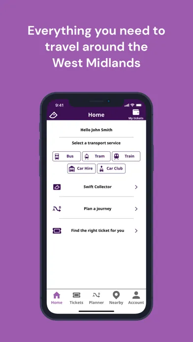 Tangkapan layar TfWM- Powered by Swift