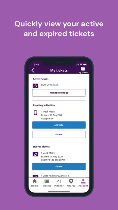 Tangkapan layar TfWM- Powered by Swift