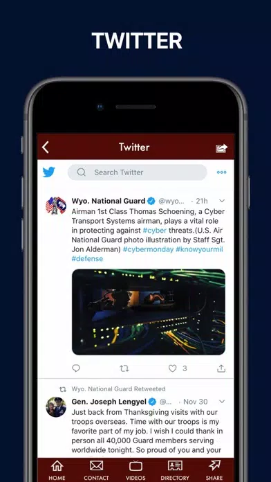 Screenshot di Wyoming Military Department
