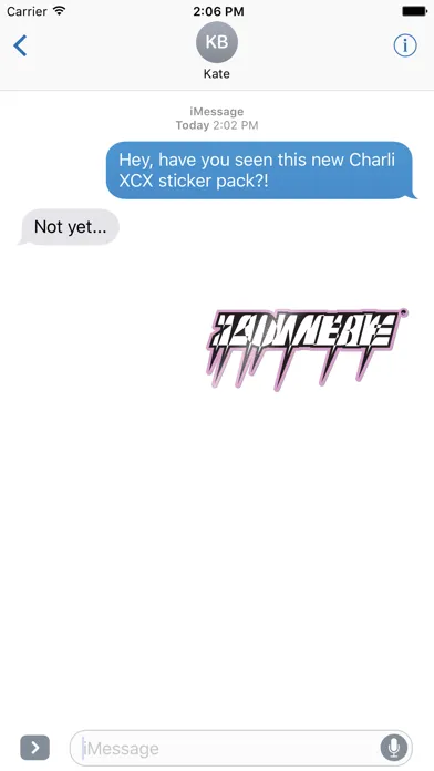 Charli XCX - Sticker Pack Ekran Görüntüleri
