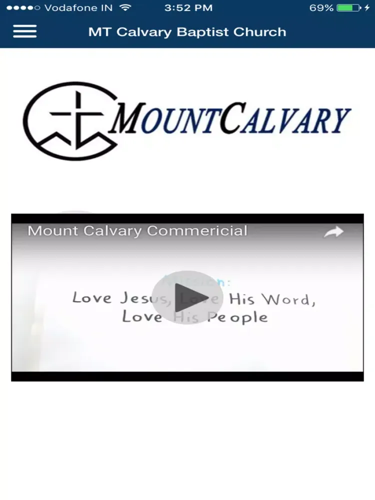 ภาพหน้าจอของ Mt Calvary Church iPad 