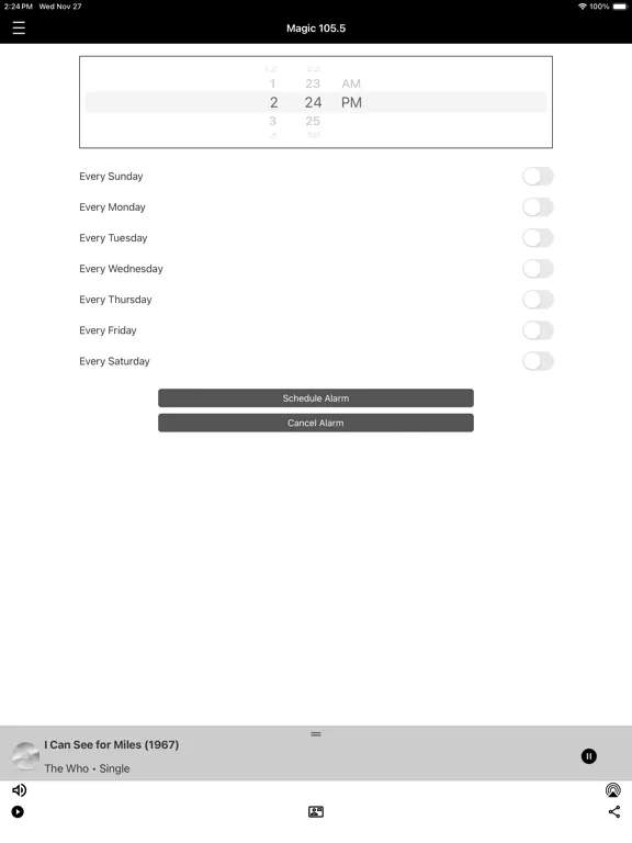 Скриншоты Magic 105.5 WMGH iPad 