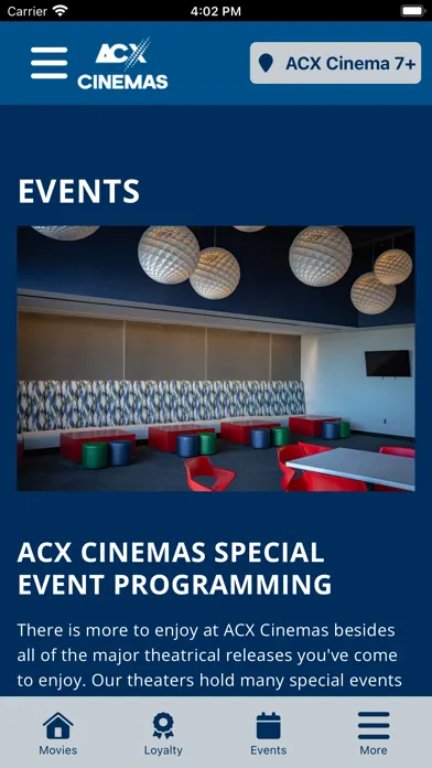 Ảnh chụp màn hình của ACX Cinemas©