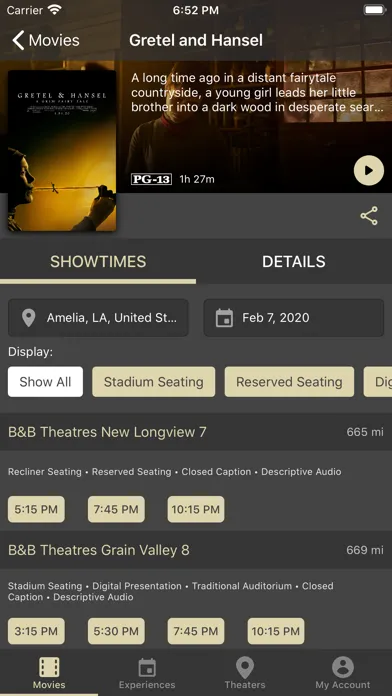 B&B Theatres应用截图