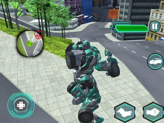 Capturas de pantalla de Dinosaur Vs Robot Car War iPad 