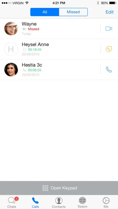 Tangkapan layar Hi - Instant Messenger