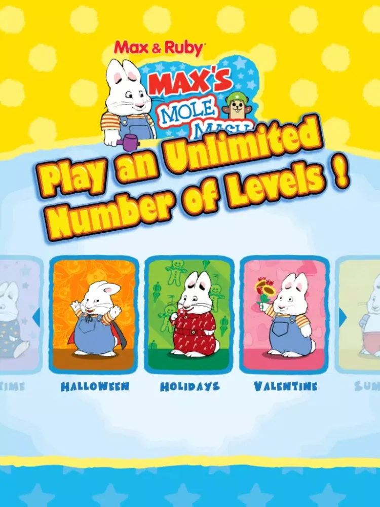 Max & Ruby: Max’s Mole Mash iPad  Screenshots