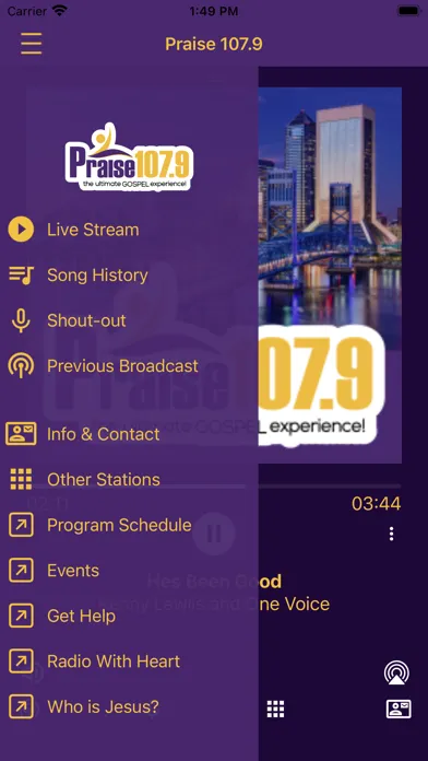 Praise 107.9 스크린샷