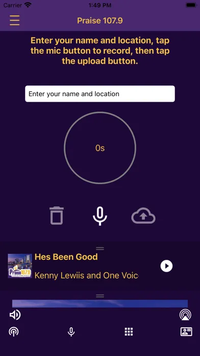 Praise 107.9 스크린샷