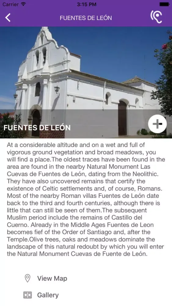 Tangkapan layar Turismo de Tentudía