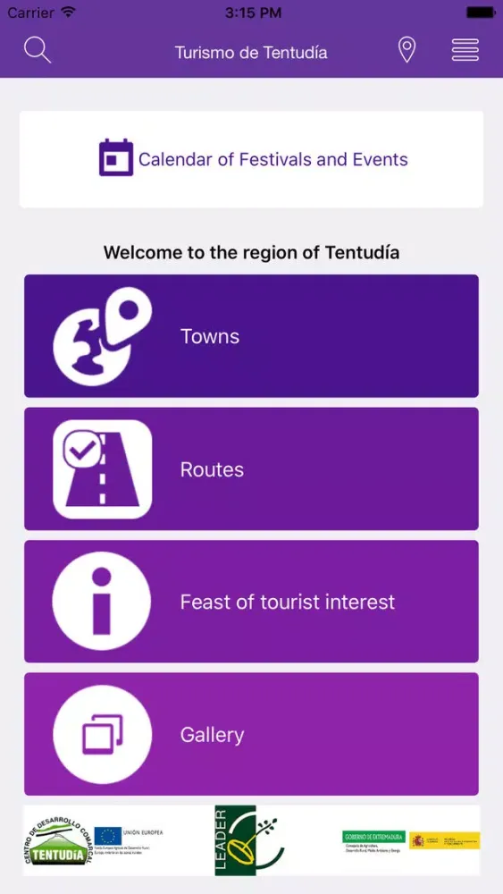 Tangkapan layar Turismo de Tentudía
