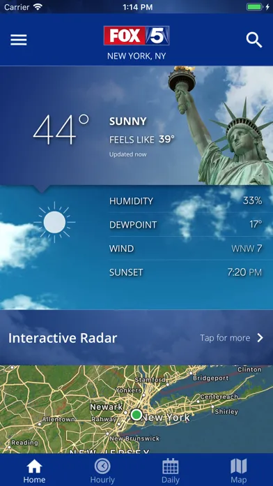 Скриншоты FOX 5 New York: Weather