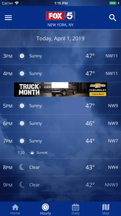 Скриншоты FOX 5 New York: Weather