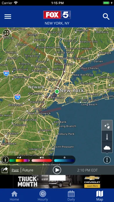 Скриншоты FOX 5 New York: Weather