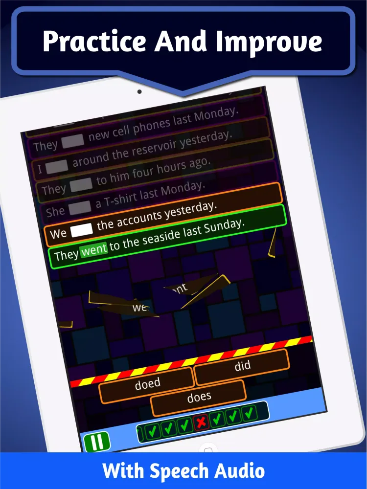 Zrzuty ekranu English Grammar Smash Games