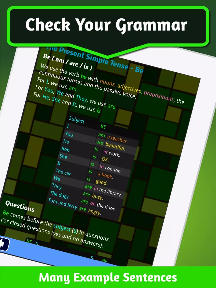 Zrzuty ekranu English Grammar Smash Games