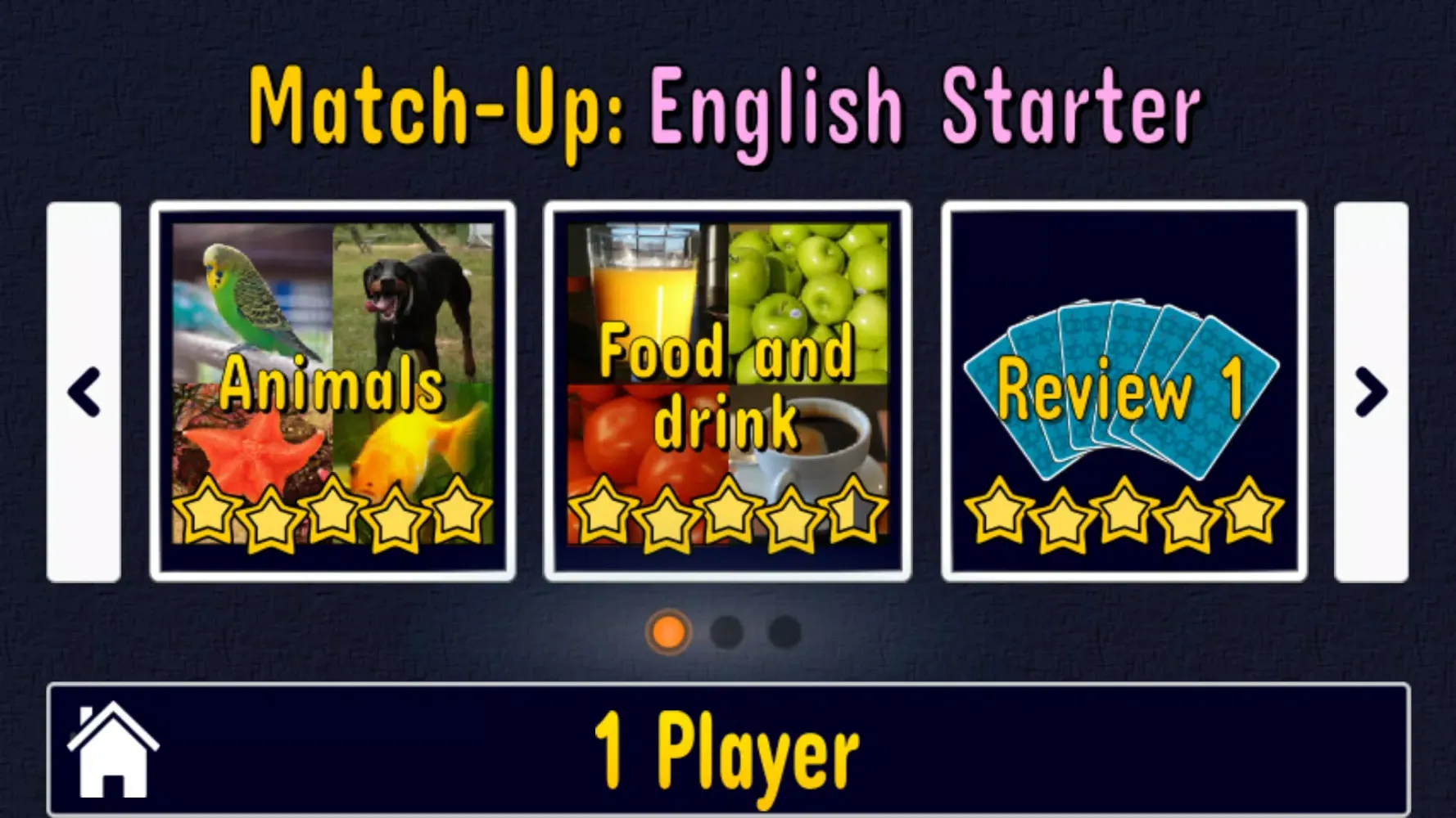 Tangkapan layar Match Up Learn English Words