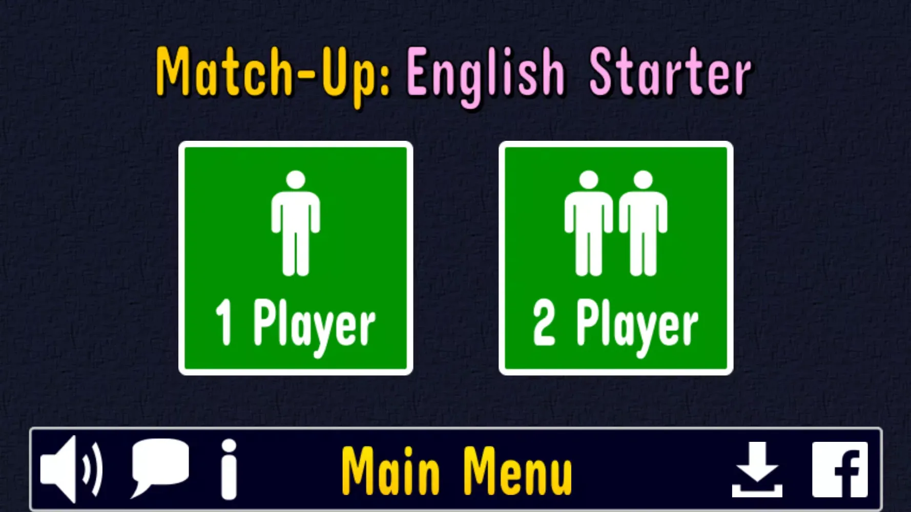 Tangkapan layar Match Up Learn English Words