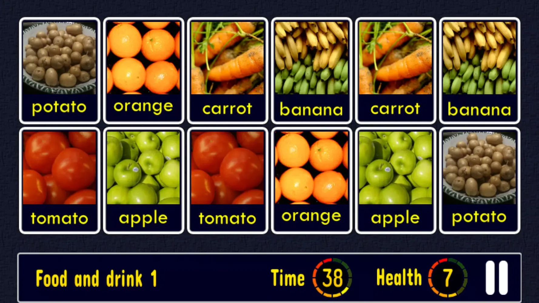Tangkapan layar Match Up Learn English Words