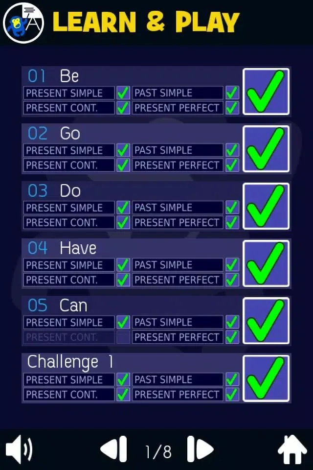 English Tenses & Verbs Smash Screenshots