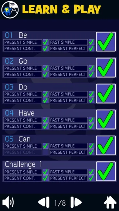ภาพหน้าจอของ English Verbs & Tenses Smash
